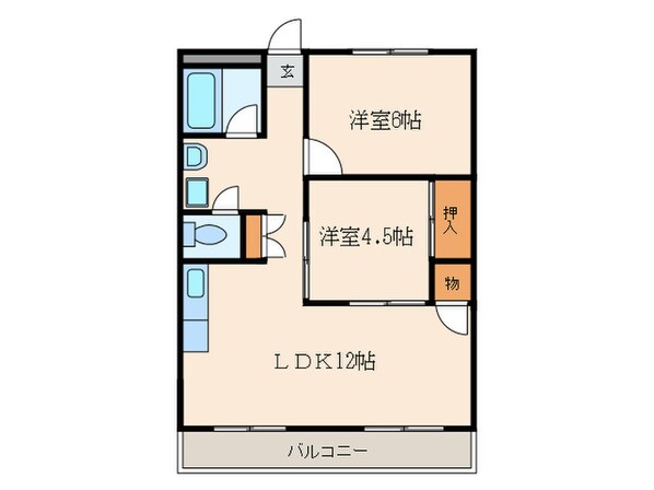 シャトレ北川の物件間取画像